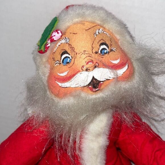 Vintage Annalee Christmas 18” Poseable Santa HANDPAINTED USA - Picture 3 of 15